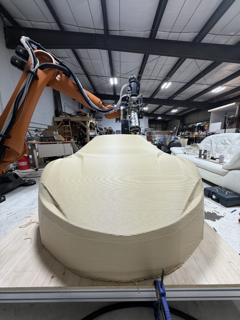 Building a Hypercar in Two Weeks: LFAM in Automotive Design 2 Lil Zoomers hypercar automotive prototype produced with robotic large-format additive manufacturing (LFAM) in PETG-GF.